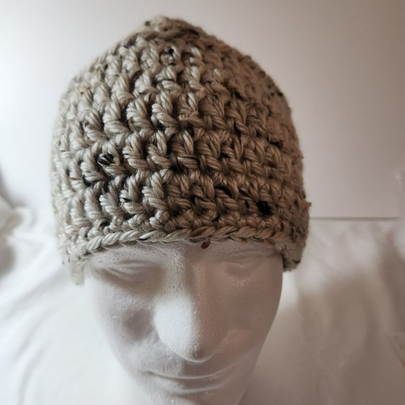 Beanie Winter Hat Aran Wool Blend machine wash and dry - Picture 6 of 7